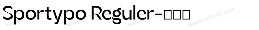 Sportypo Reguler字体转换